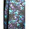 Bluzka Oversize z jesiennym wzorem - kolorowe listeczki
